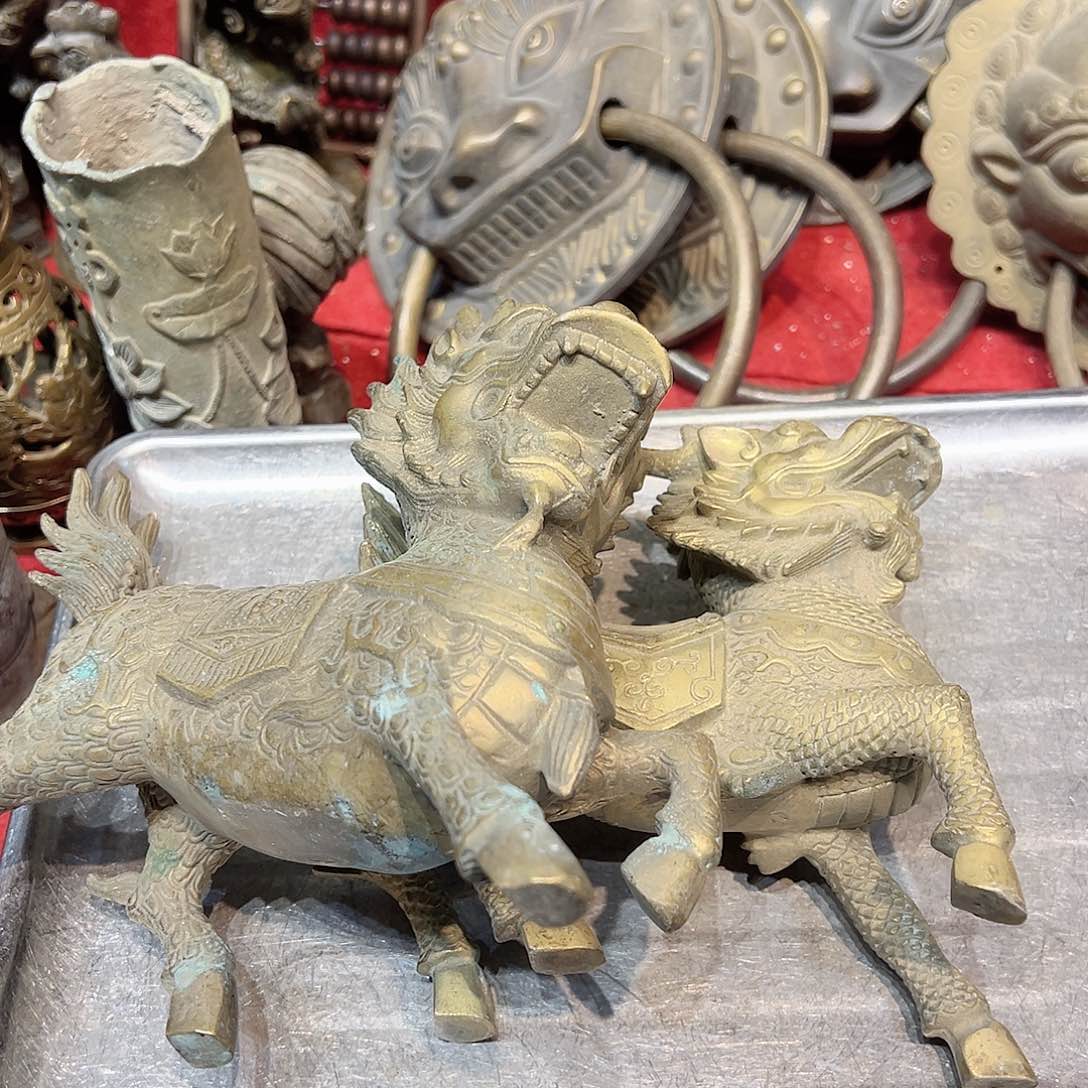 神**主黄铜摆件工艺品，