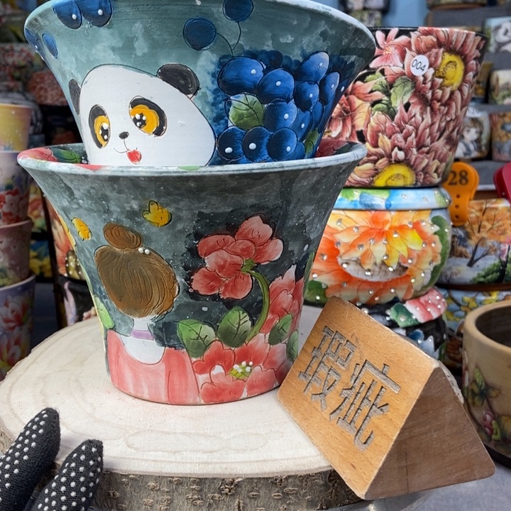 红陶景德镇艺术手绘作品