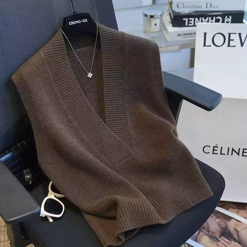 【Edge】可持续时髦羊毛软解构叠层柔织背心