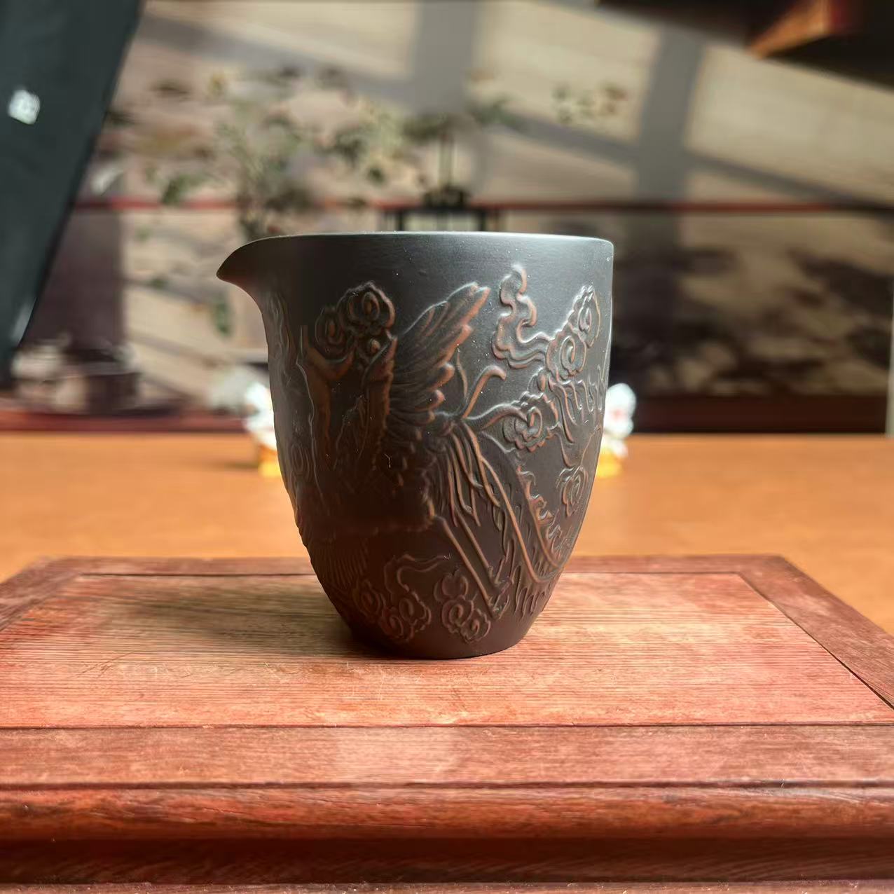 紫陶【龙O凤呈祥-公道杯】-6352