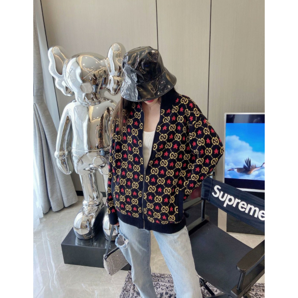 妃鱼/古驰/丝缎、羊毛、亮片/针织衫/95新/z零二零四