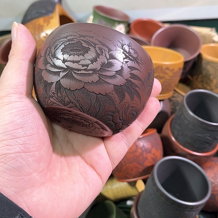 茶杯紫砂全手工紫砂主人杯