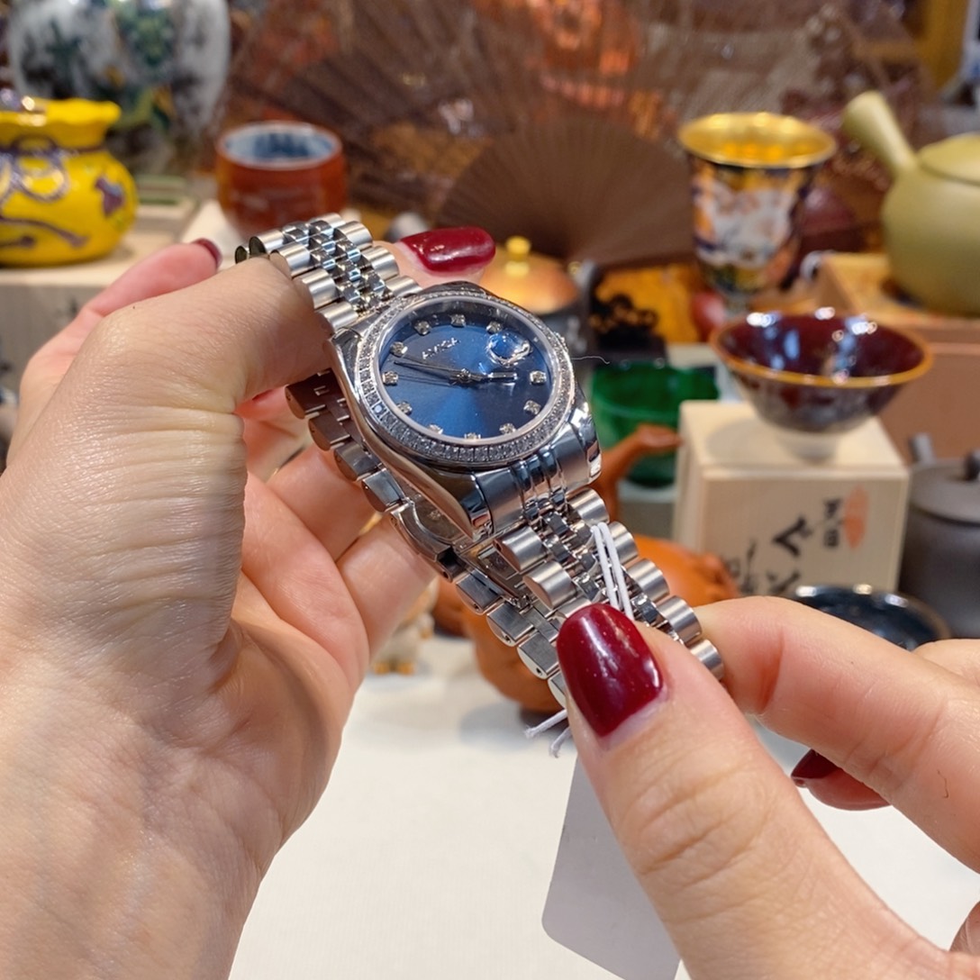 精钢小牛皮（革）精钢石英机芯