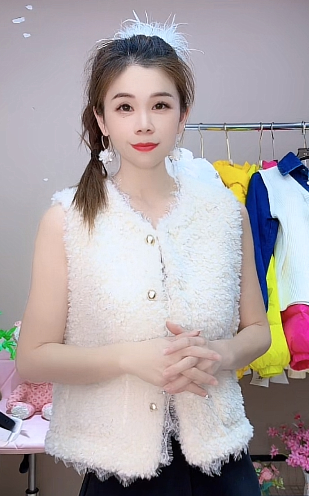 302#秋冬款毛毛马甲