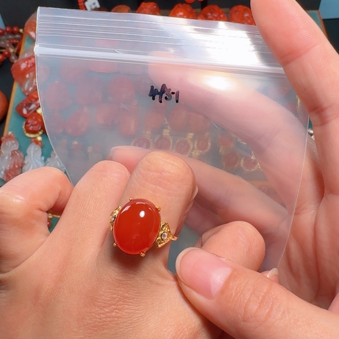 南红玛瑙南红银S925镶嵌