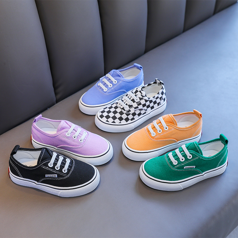 【2365】儿童经典ins帆布鞋松紧带男女童百搭款新春款韩版