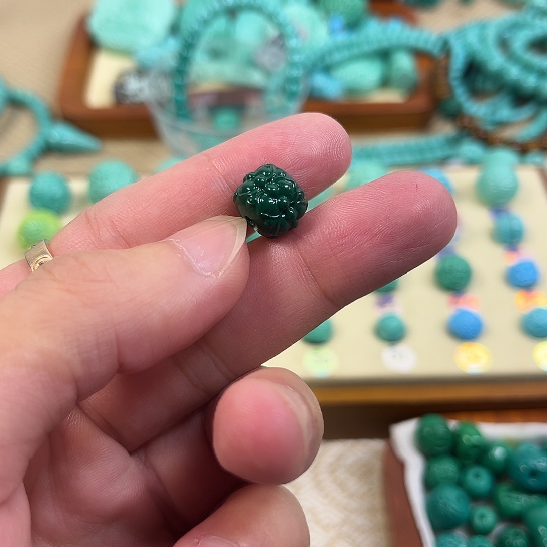 手工雕刻配饰配珠手串尺寸11