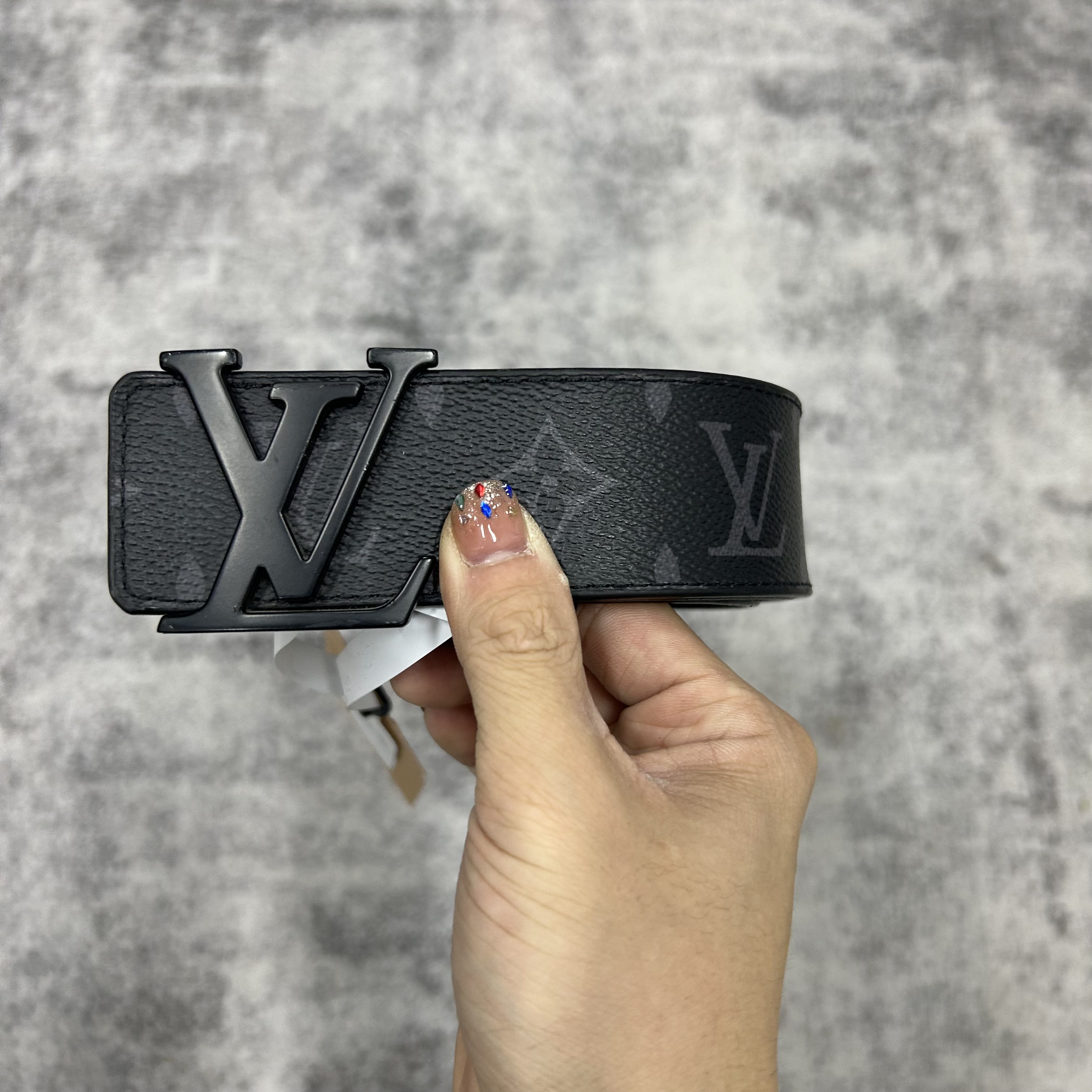 99新 LouisVuitton/路易威登 LV（pm）黑老花腰带