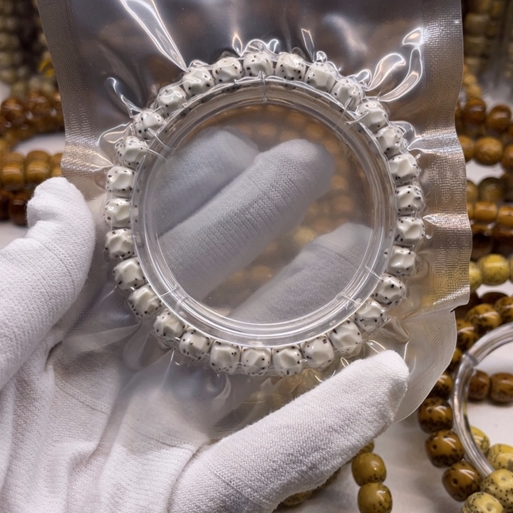 星月菩提吊坠原生态原白河豚无相8/7