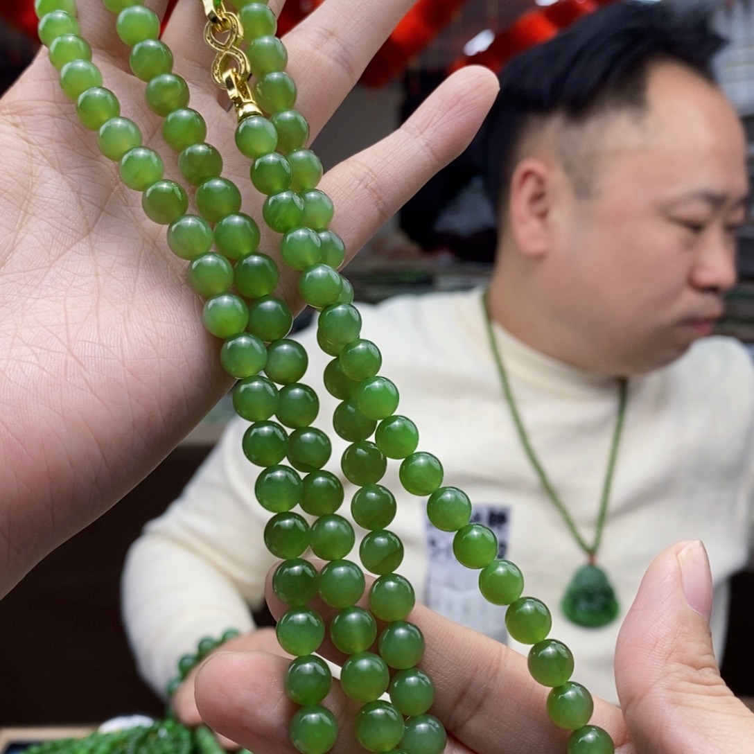 和田玉颈饰未镶嵌拍一发一，多样性发货