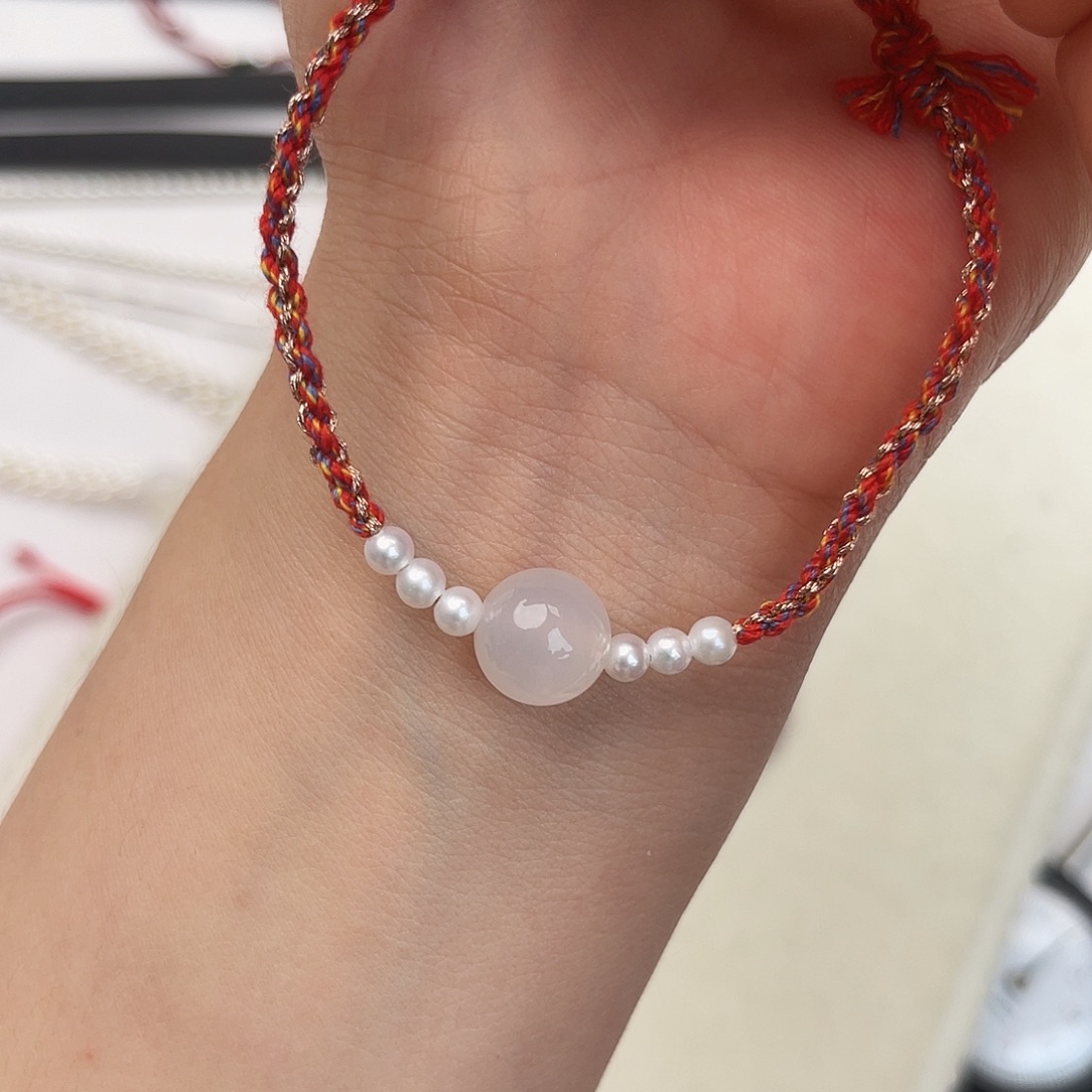 淡水珍珠手绳银S925镶嵌