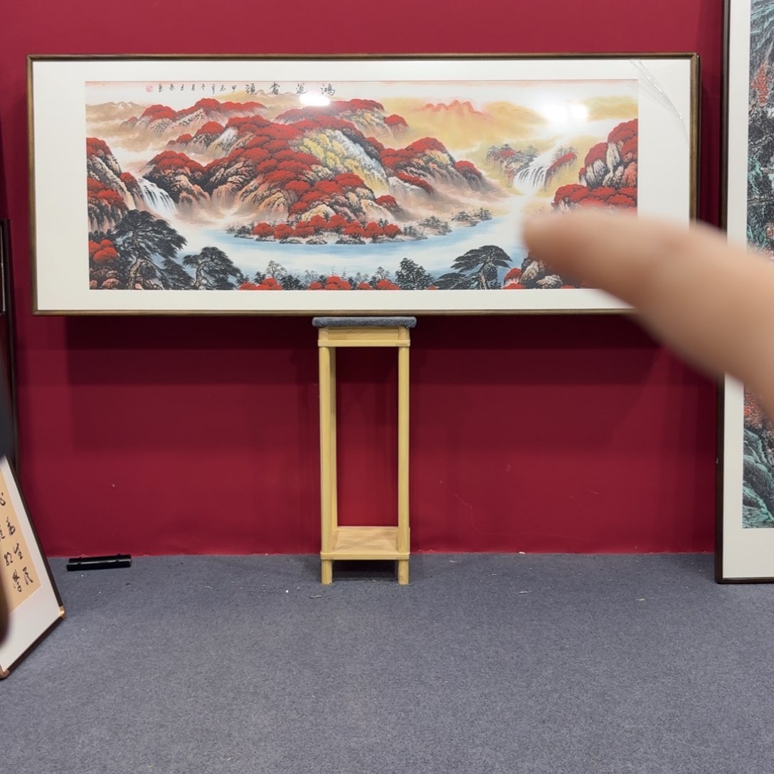 国画带框绘画210/80尺寸