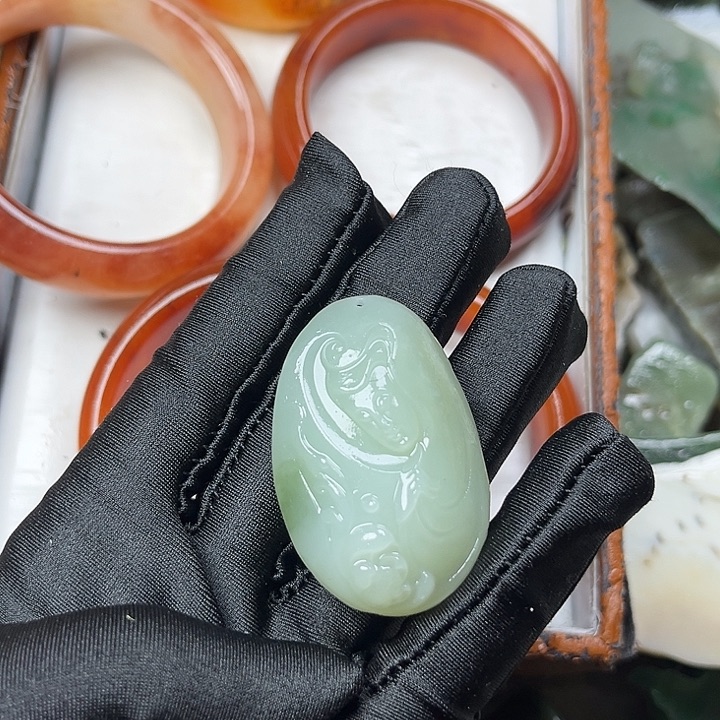 未镶嵌手镯和田玉夜***凉