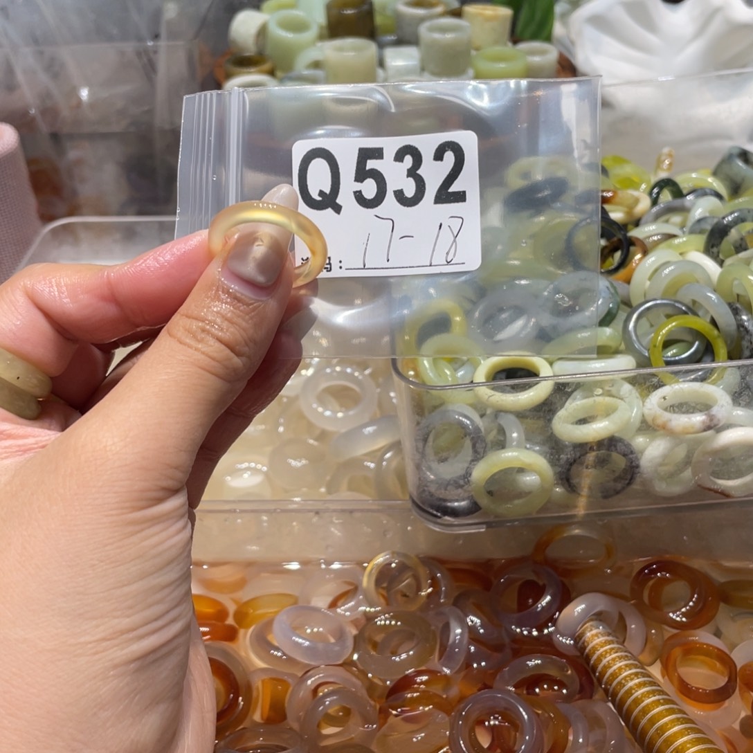 玛瑙/玉髓未镶嵌戒指532