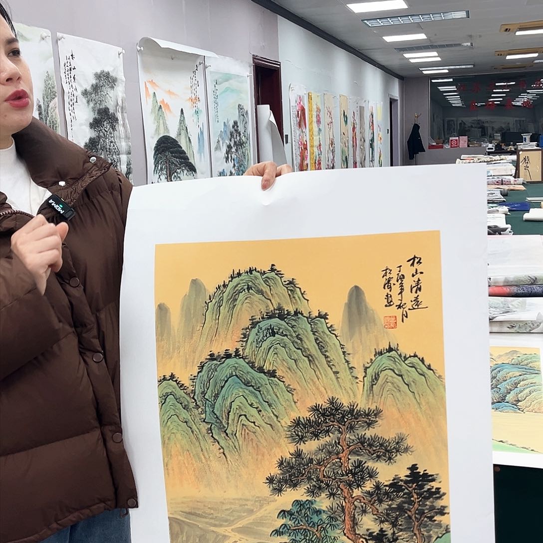 国画国画作品纯手工绘制