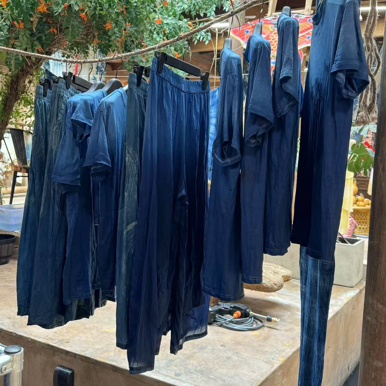 【遗文拾物】国风禅意手扎染新款棉麻上衣