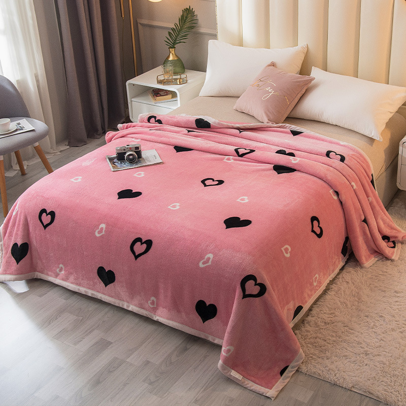 【高级】多功能双面绒毛毯休闲午休空调沙发保暖床单