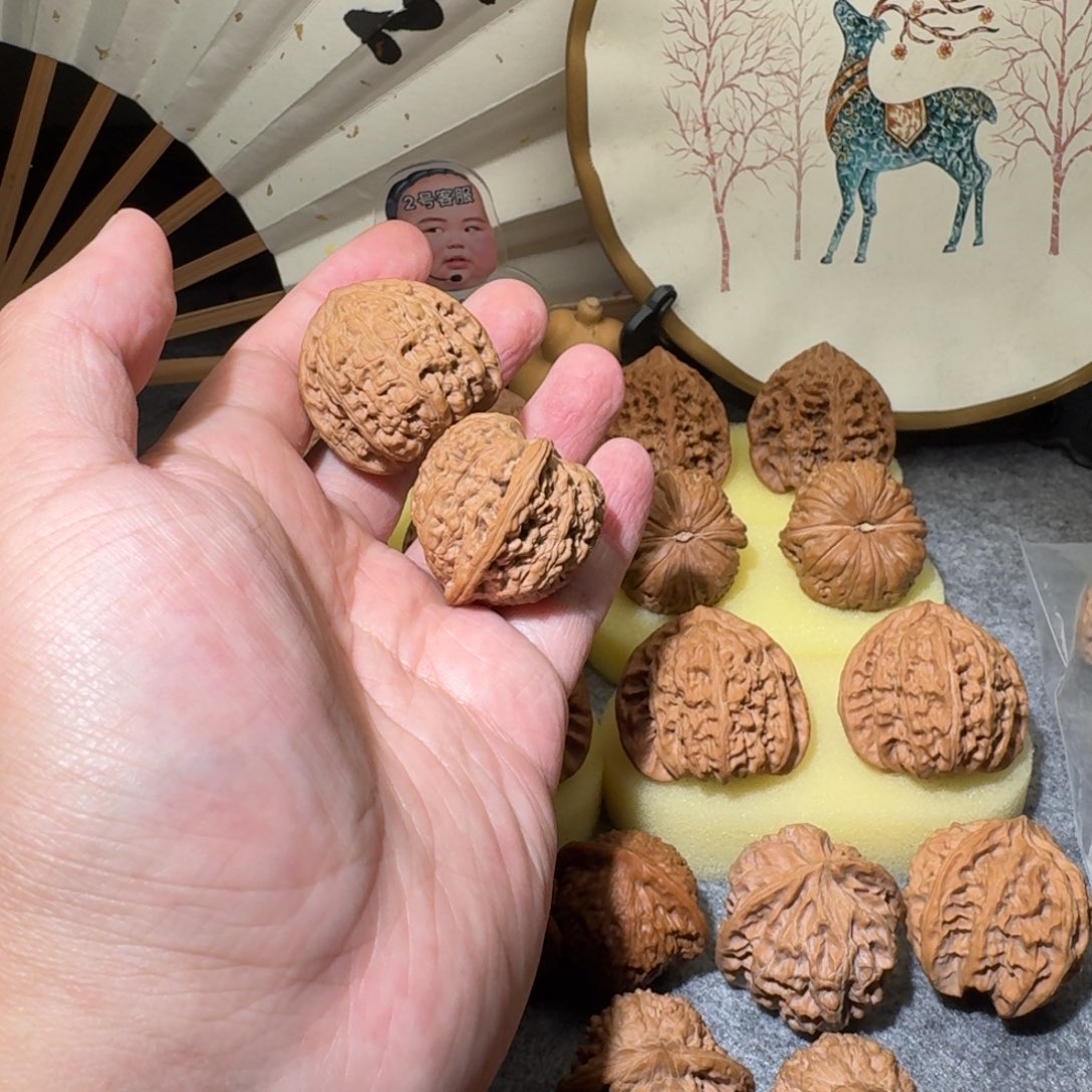 顺***意吊坠文玩核桃36密纹