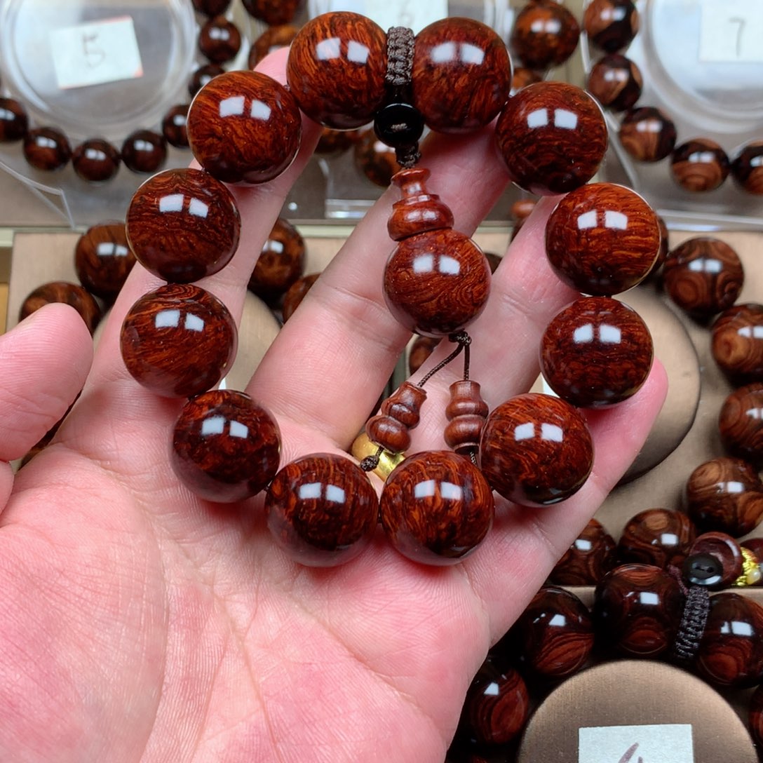 黄花梨/降香黄檀2.0满纹龙鳞纹山水纹