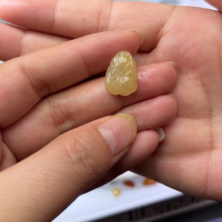 定制翡翠未镶嵌天然缅甸翡翠A货荷叶不退不换