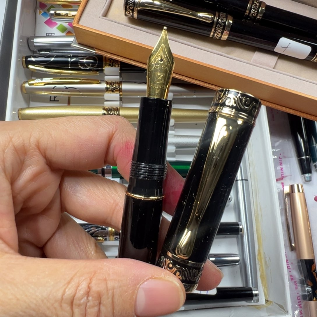 便携式富利文2085黑色全铜35明尖旋帽m尖