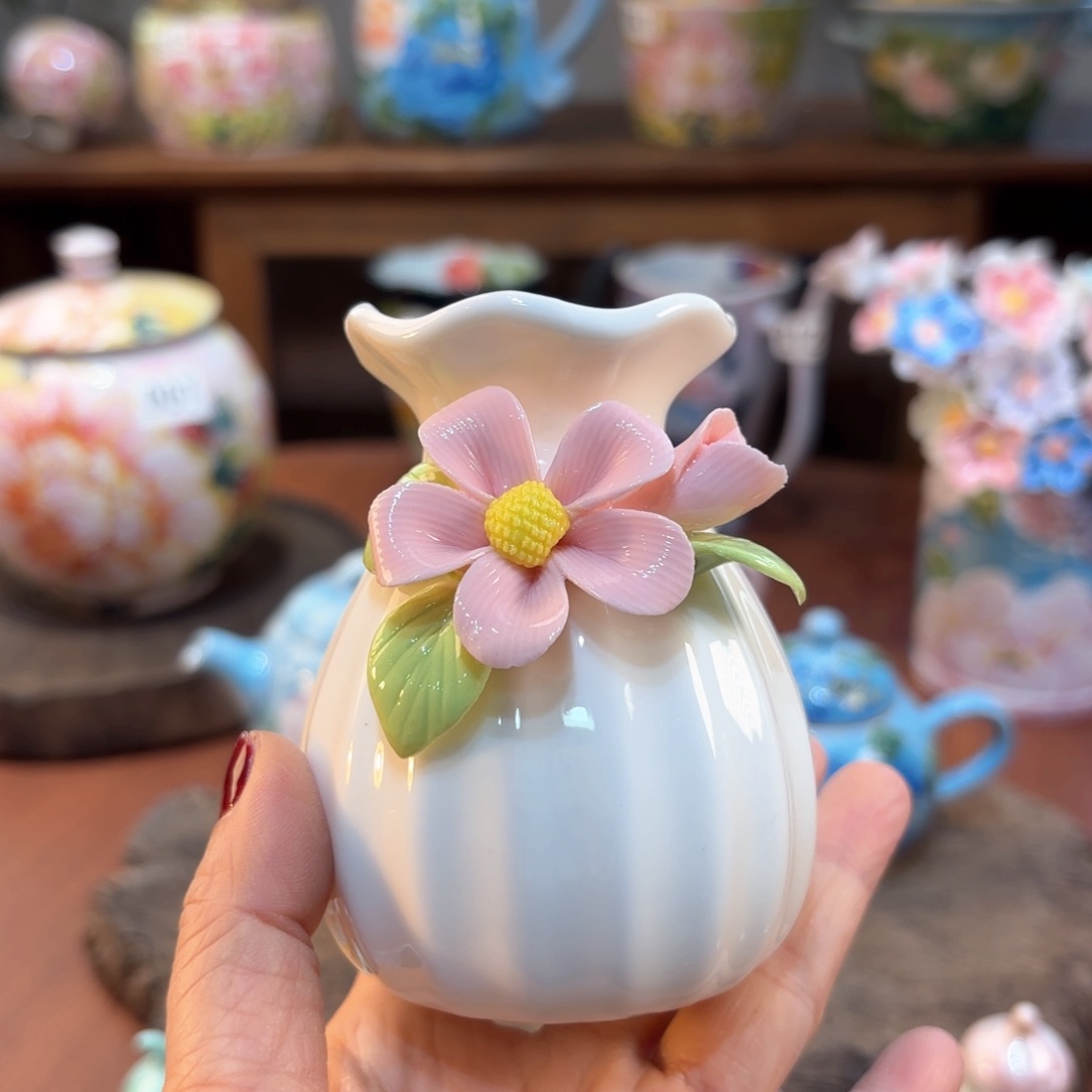 景德镇手绘高温釉下彩陶瓷茶具