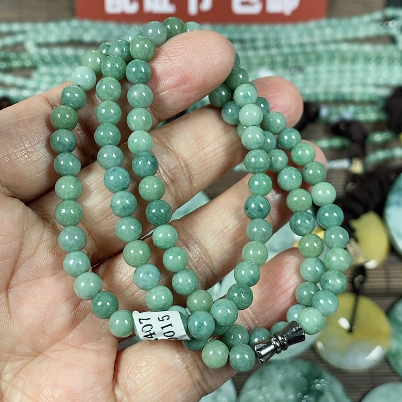 【闪购商品】翡翠颈饰未镶嵌玉项链翡翠玉卡5.8长55厘米
