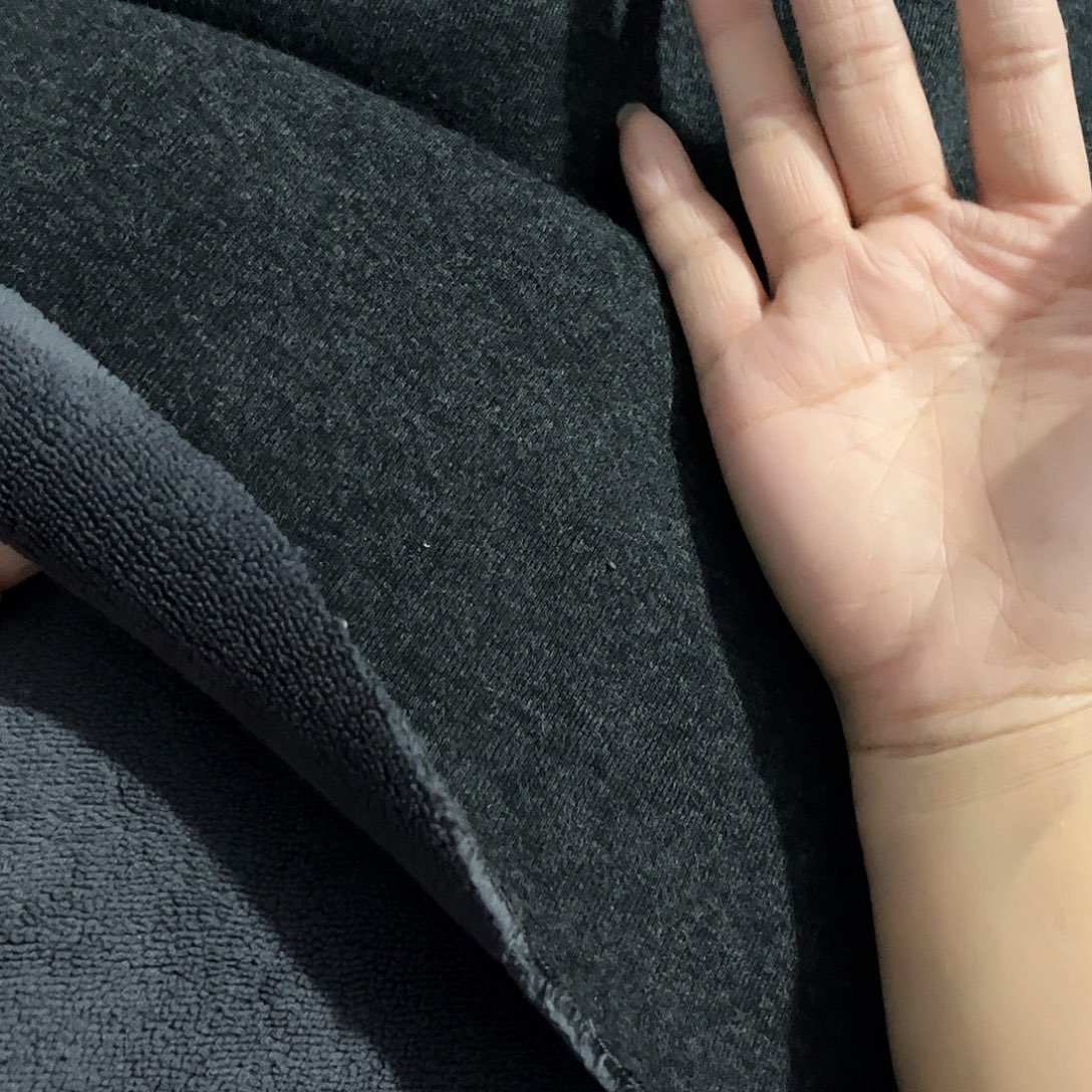 加厚深灰色羊毛拉架符合奥利绒2×2米长