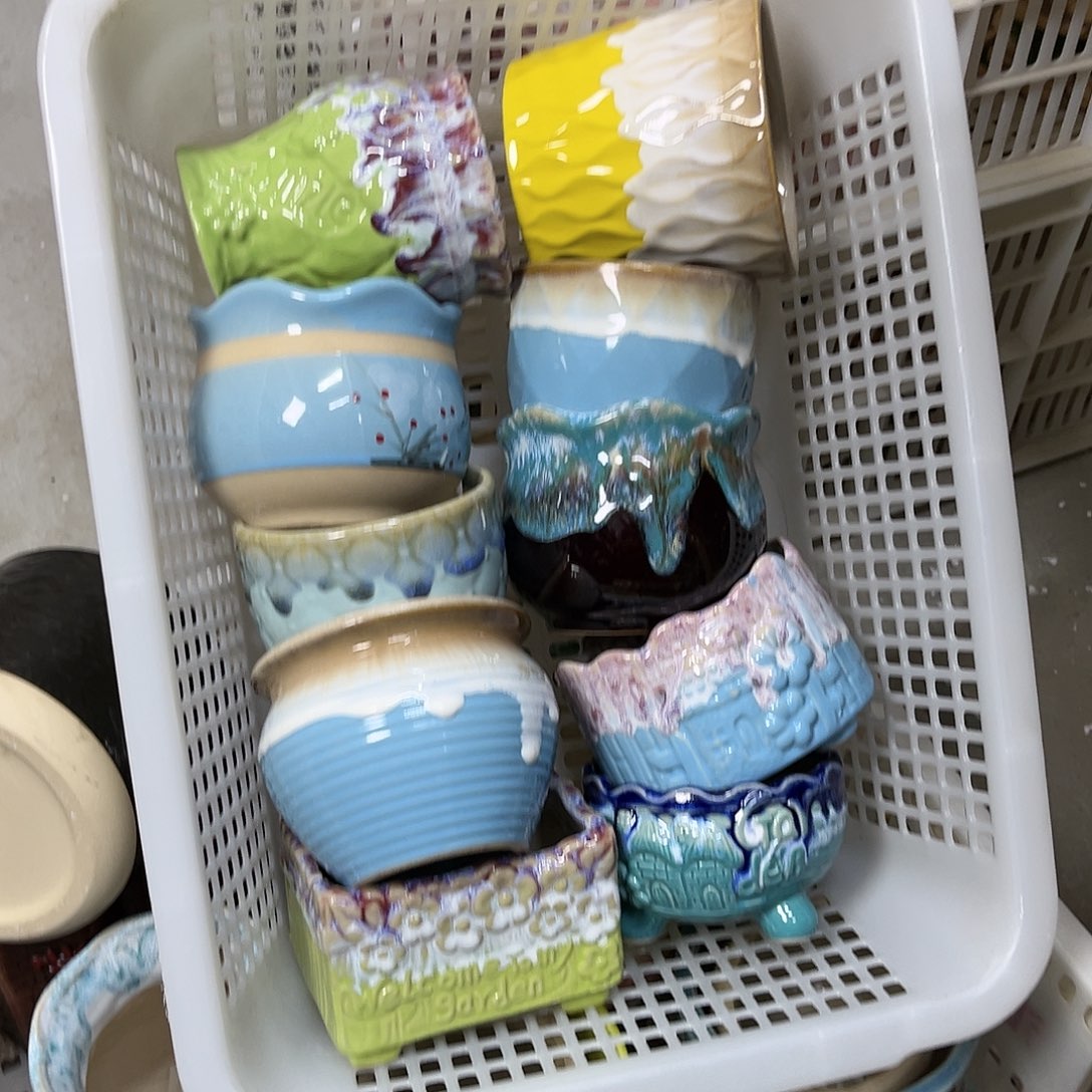 陶瓷陶瓷花盆特价上新口8-10厘米