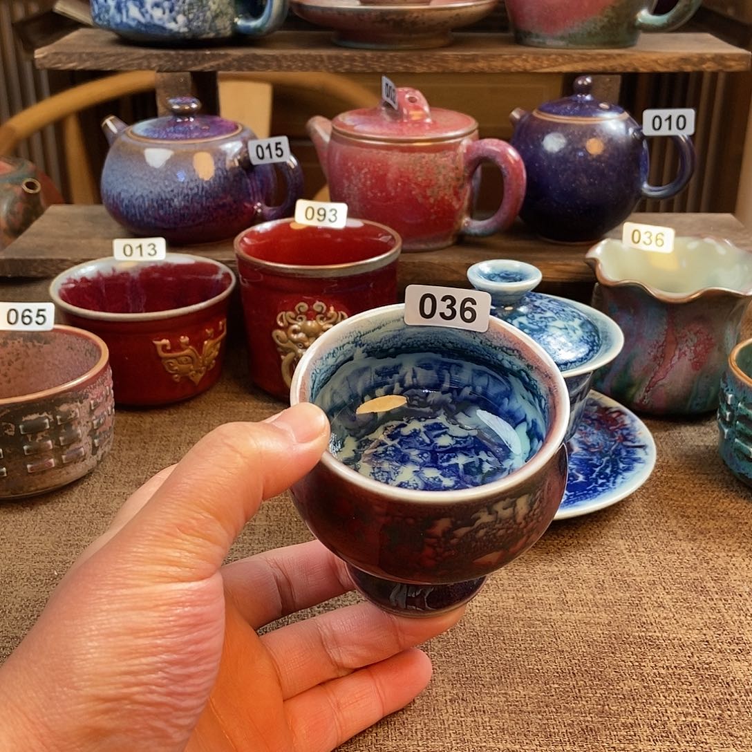 摆件清*风钧瓷主人杯杯