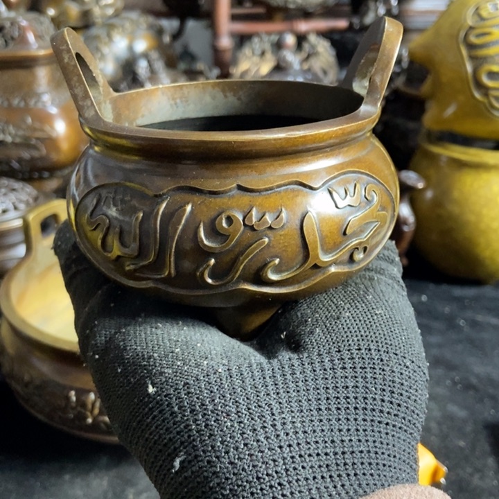 铜器工艺品摆件香炉摆件