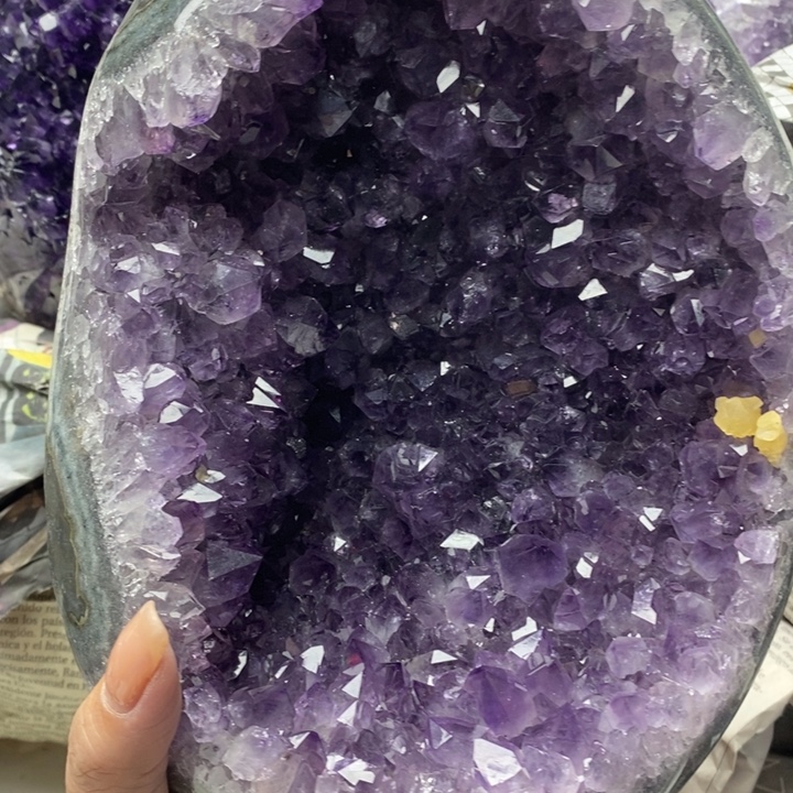 紫晶珠宝半成品未镶嵌