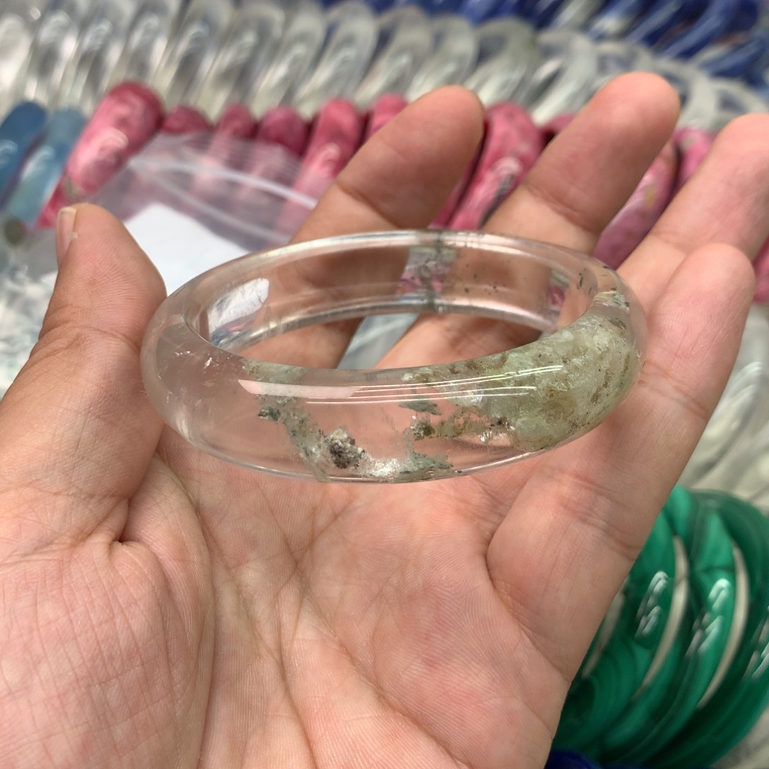 安***静水晶手镯未镶嵌手镯