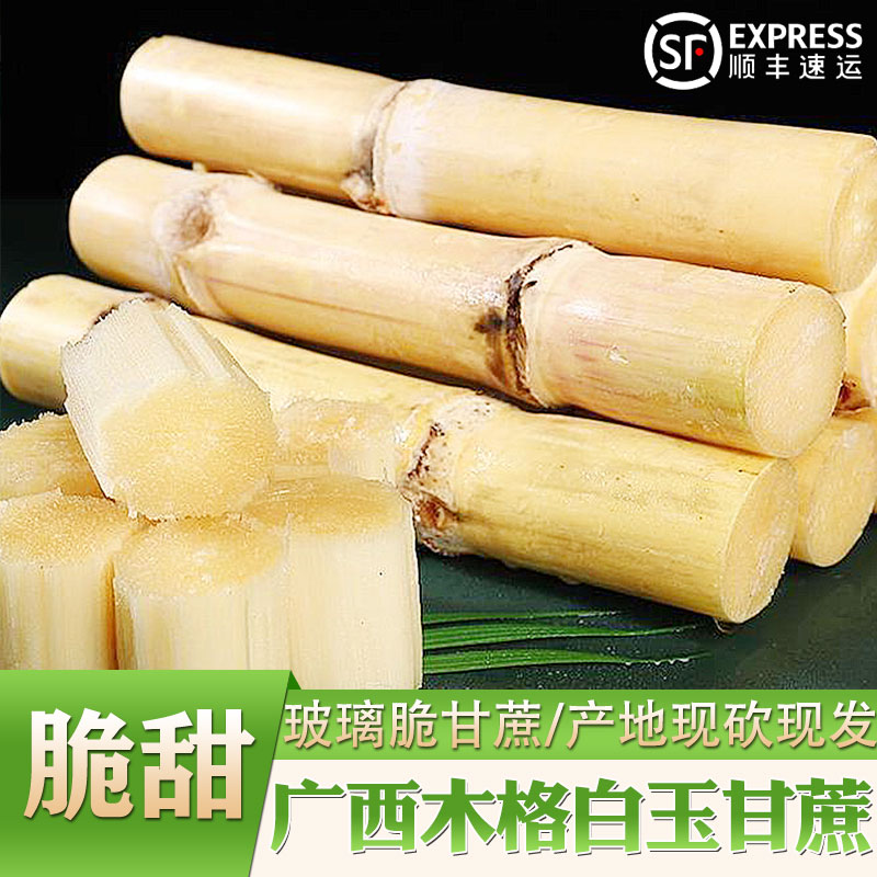 广西木格白玉甘蔗农家自种地标生鲜农品水果甘蔗脆甜多汁产地直发