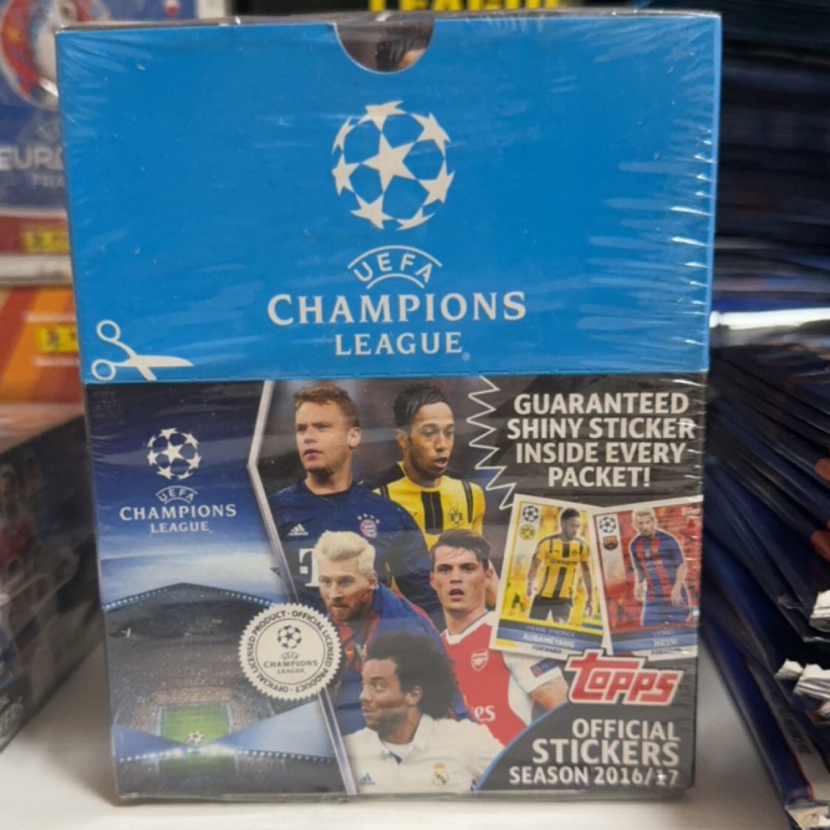 Topps2016/17欧冠贴纸 梅西C罗穆勒莱万 新秀登贝莱 普利希奇