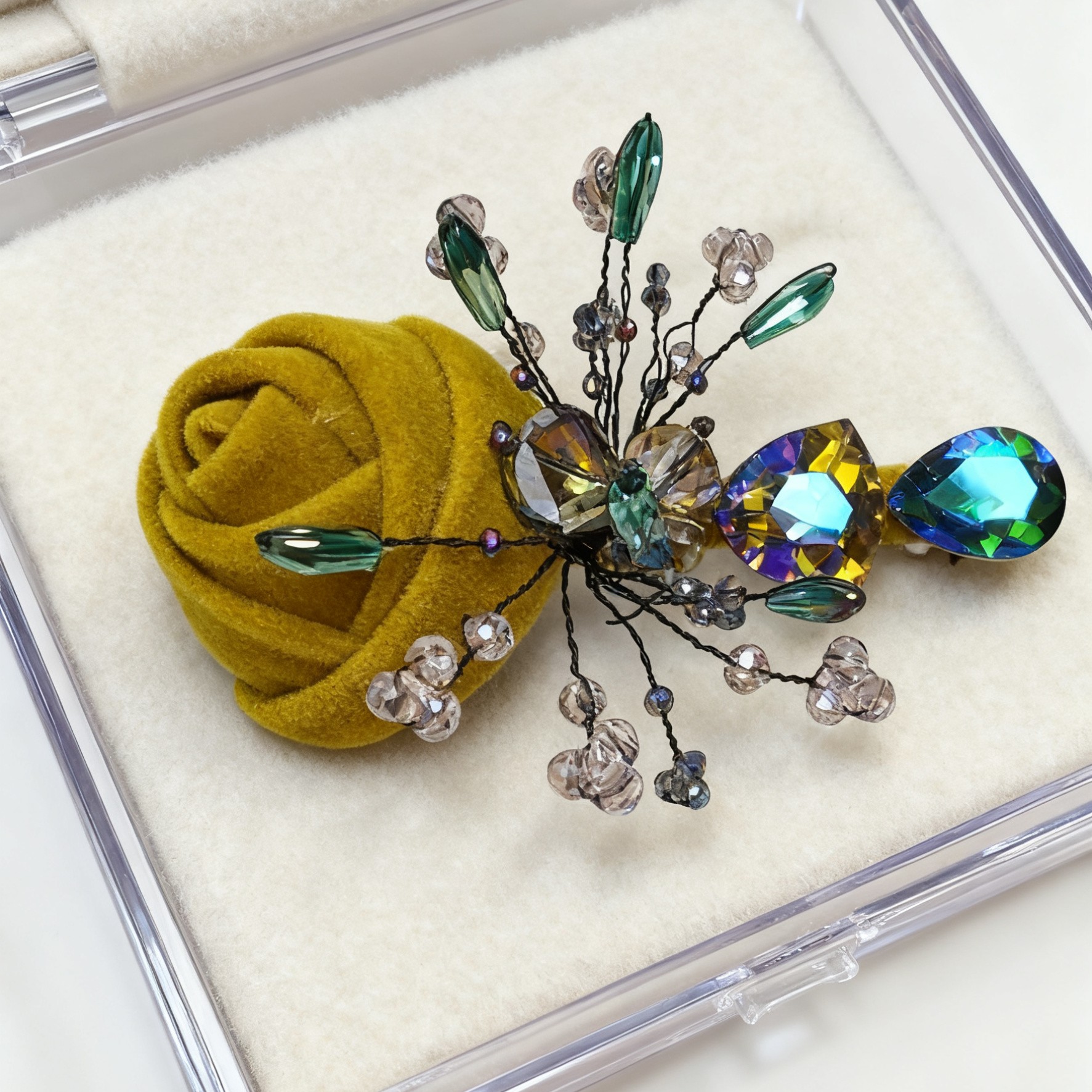 A8166编号紫莹轻奢发饰蝴蝶结小弹簧夹