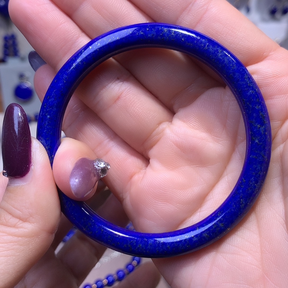 青金石未镶嵌57.3手镯