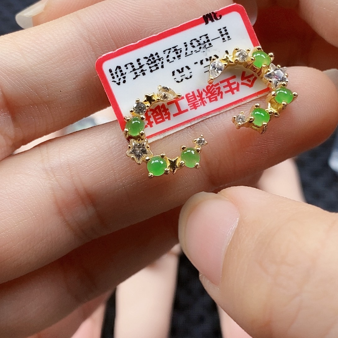 翡翠银S925镶嵌戒指