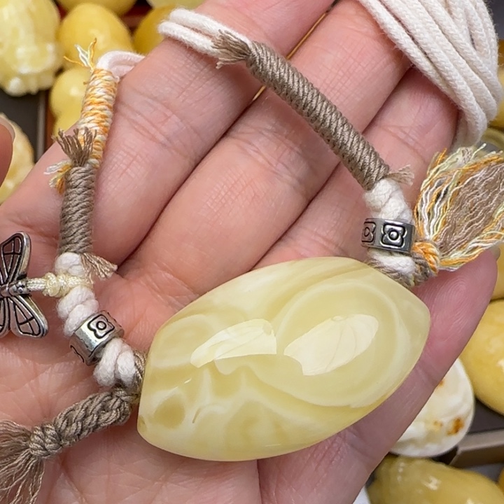 蜜蜡颈饰未镶嵌天然蜜蜡