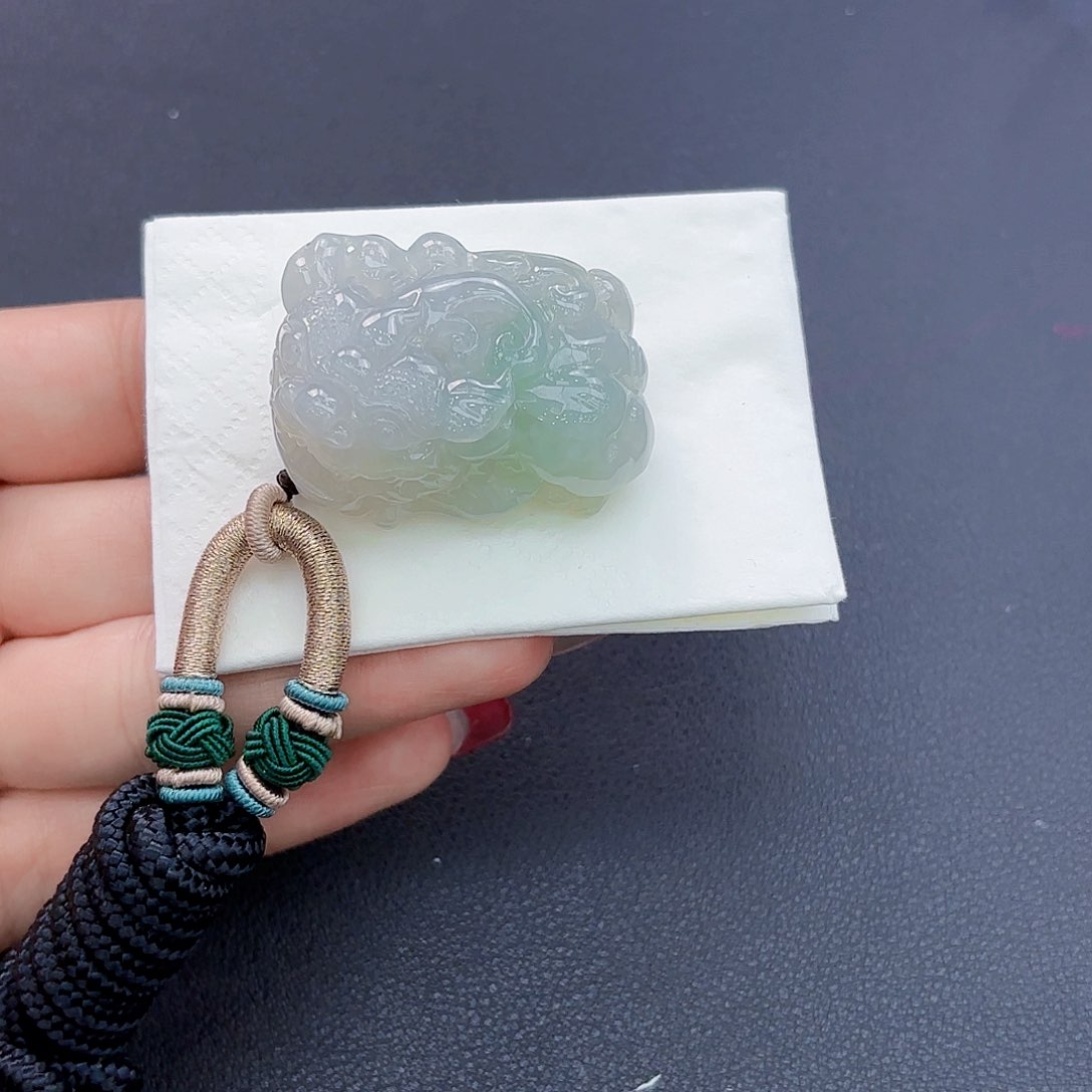 翡翠颈饰未镶嵌貔貅吊坠