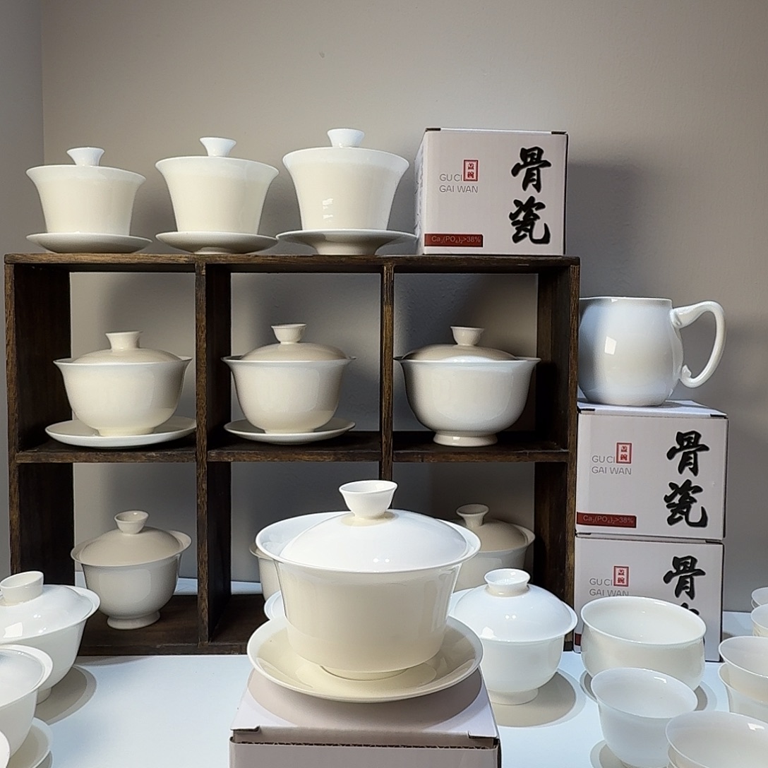 130cc方马蹄盖碗骨瓷