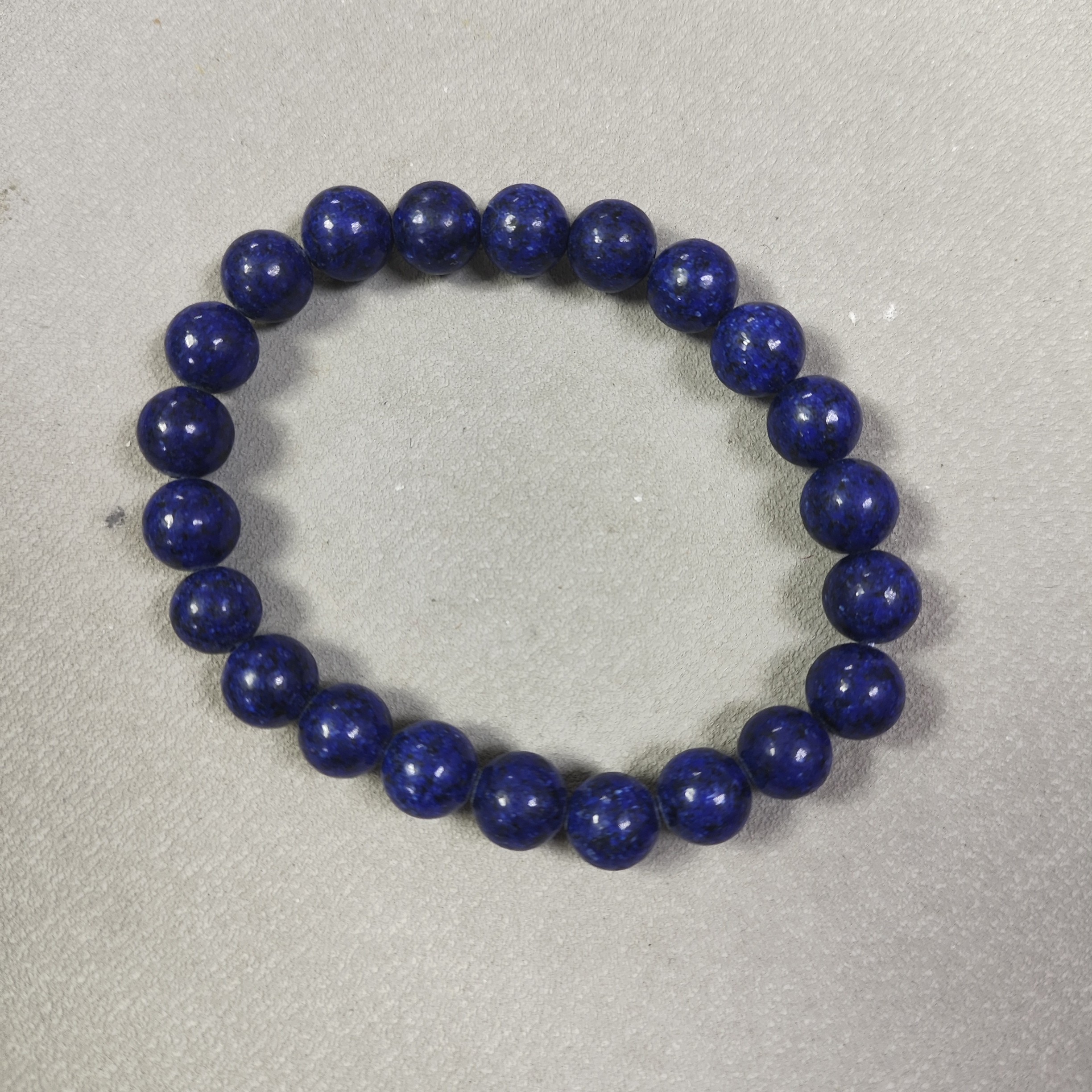 A057号卡8mm蓝色圆珠手串项圈