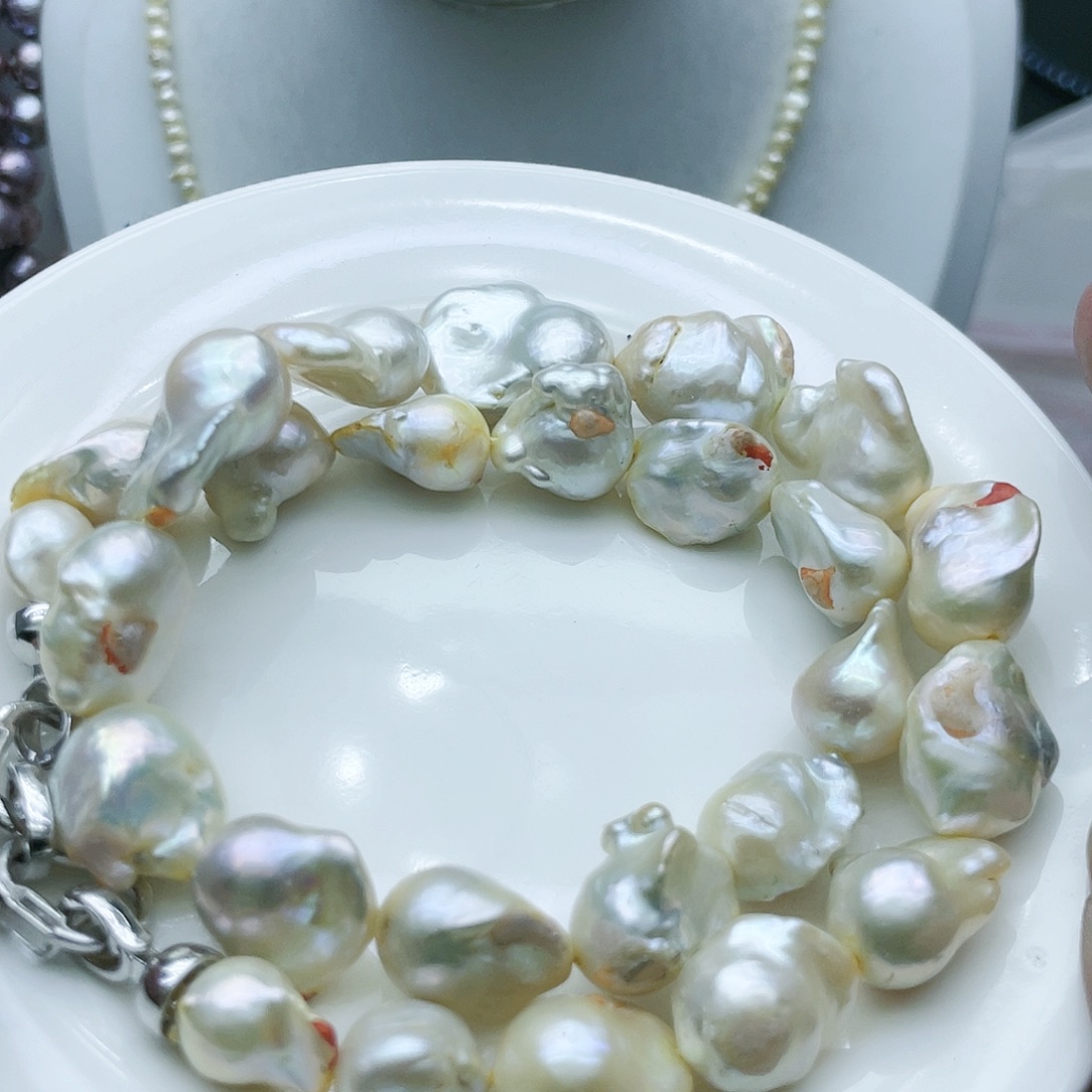 淡水珍珠颈饰钛钢