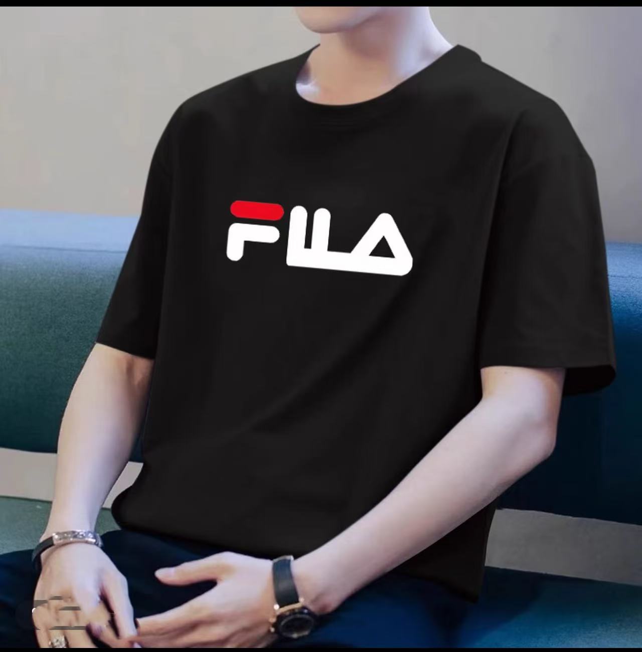 【X】斐家短袖 前胸大图新款时尚 男女同款 {发正标}