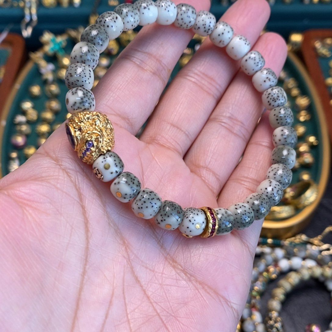 手链足金镶嵌合成立方氧化锆