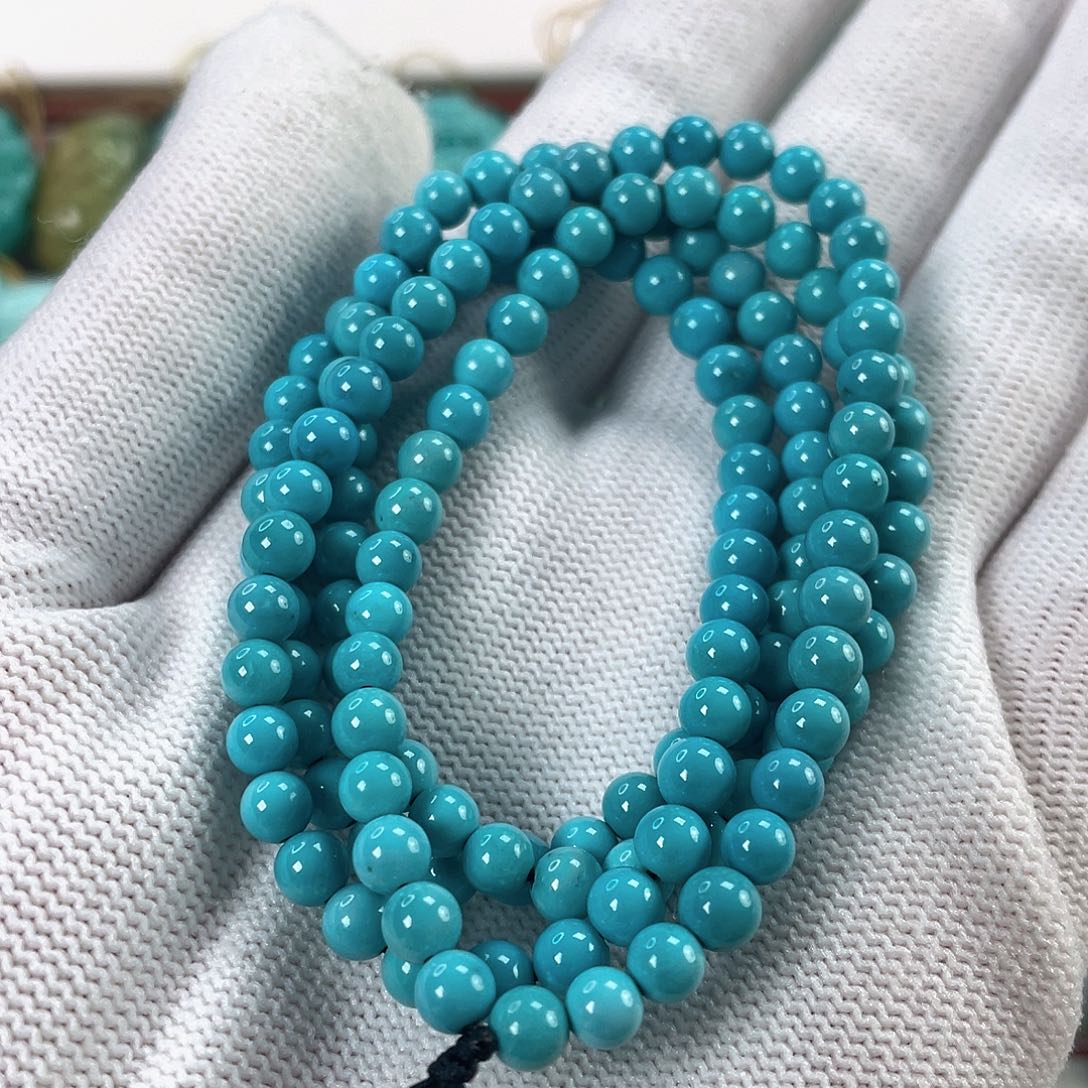 绿松石未镶嵌车挂卡4.6