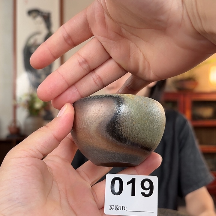 坭兴陶柴烧全手工原矿泥料杯