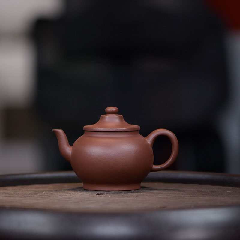 阎记抟砂 阎记清式慕古  笠帽宫灯壶 原矿喝茶壶S9 0206 15