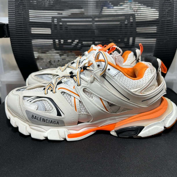 95新 Balenciaga/巴黎世家 42码 Tack 1.0 多尺码 白橙老爹鞋