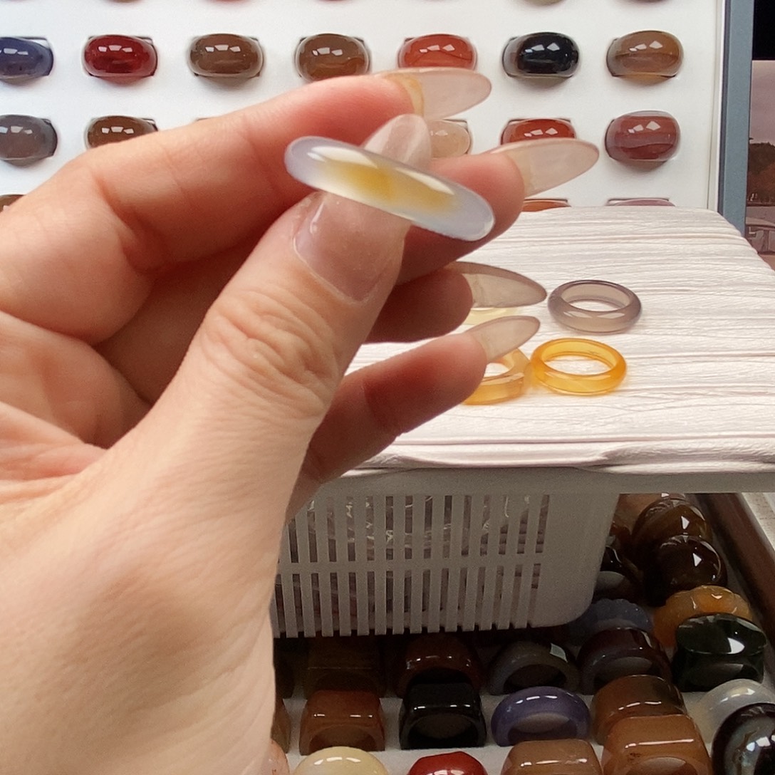 @***尚玛瑙/玉髓合金戒指